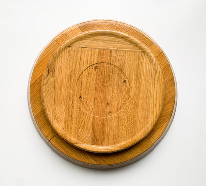 Handmade oak midcentury dish