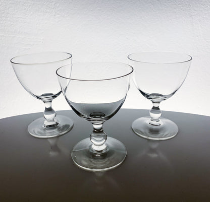 Riihimäen Lasi | 3 Savoy wine glasses, 1940s
