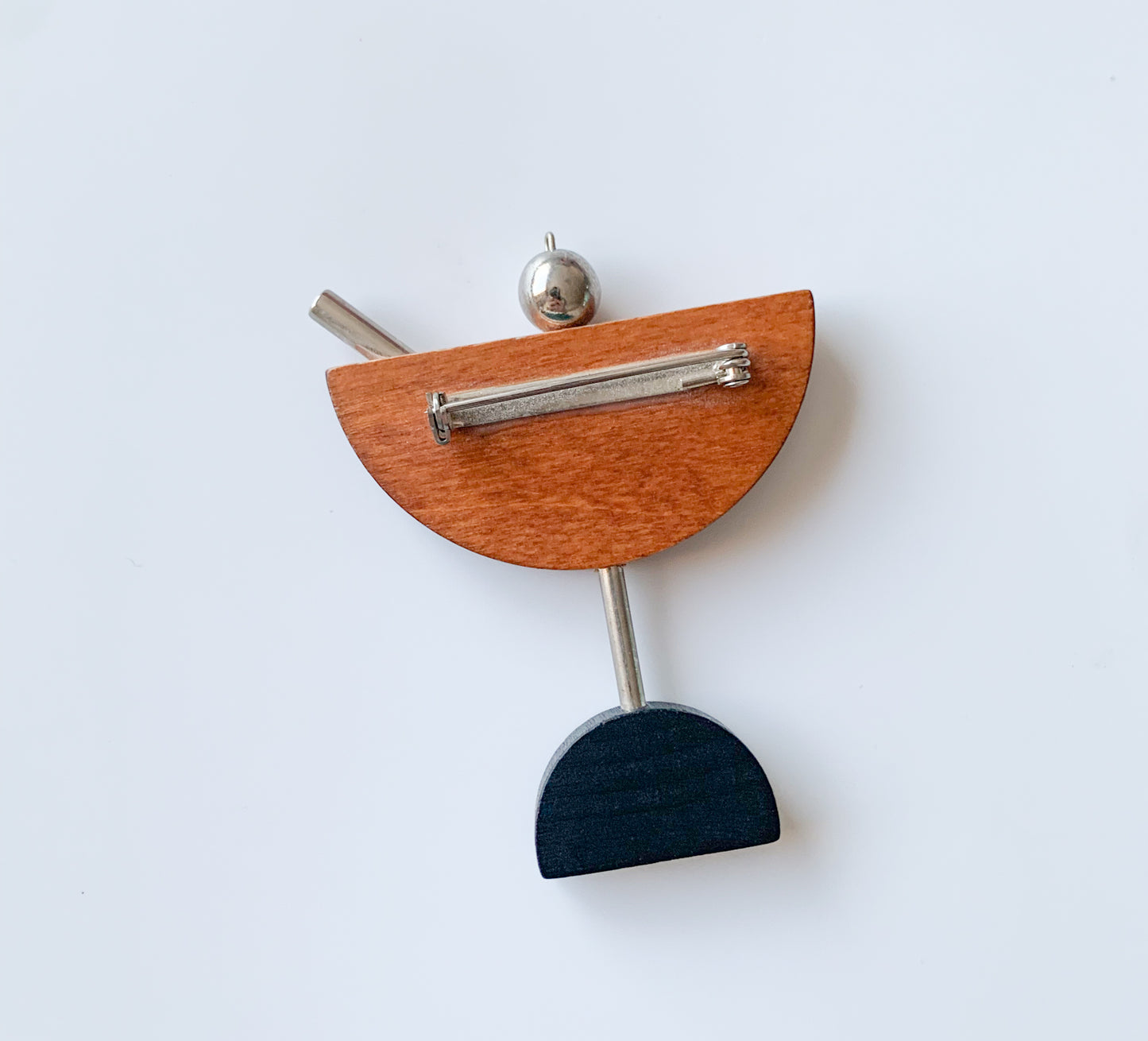 Aarikka Finland | Large wooden brooch Cocktail