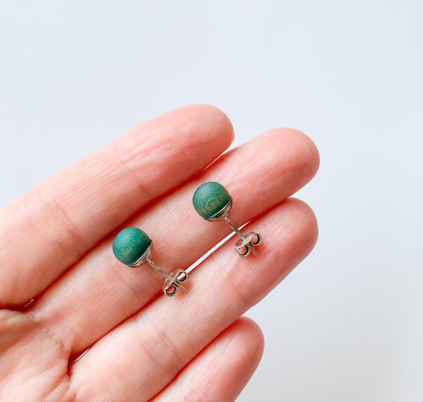 Aarikka Finland, Turquoise Marja Stud Earrings