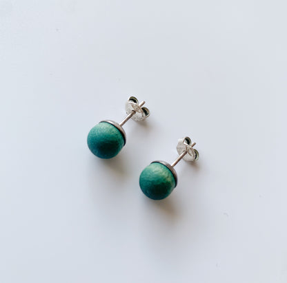 Aarikka Finland, Turquoise Marja Stud Earrings