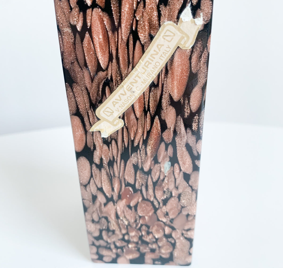 Murano Avventurina glass vase | Nason Italy
