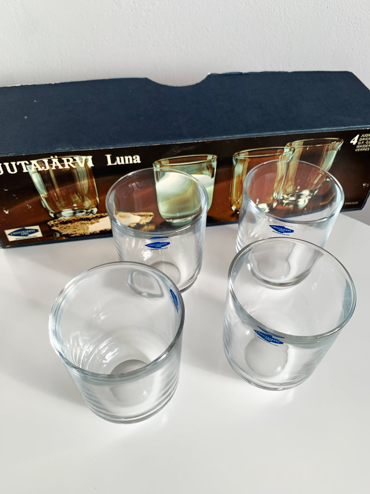 Kaj Franck Nuutajärvi | Luna glasses set, original box – Molna Vintage