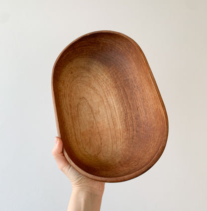 Handmade Ash Wood Midcentury Bowl