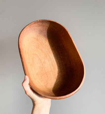 Handmade Ash Wood Midcentury Bowl