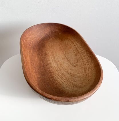 Handmade Ash Wood Midcentury Bowl