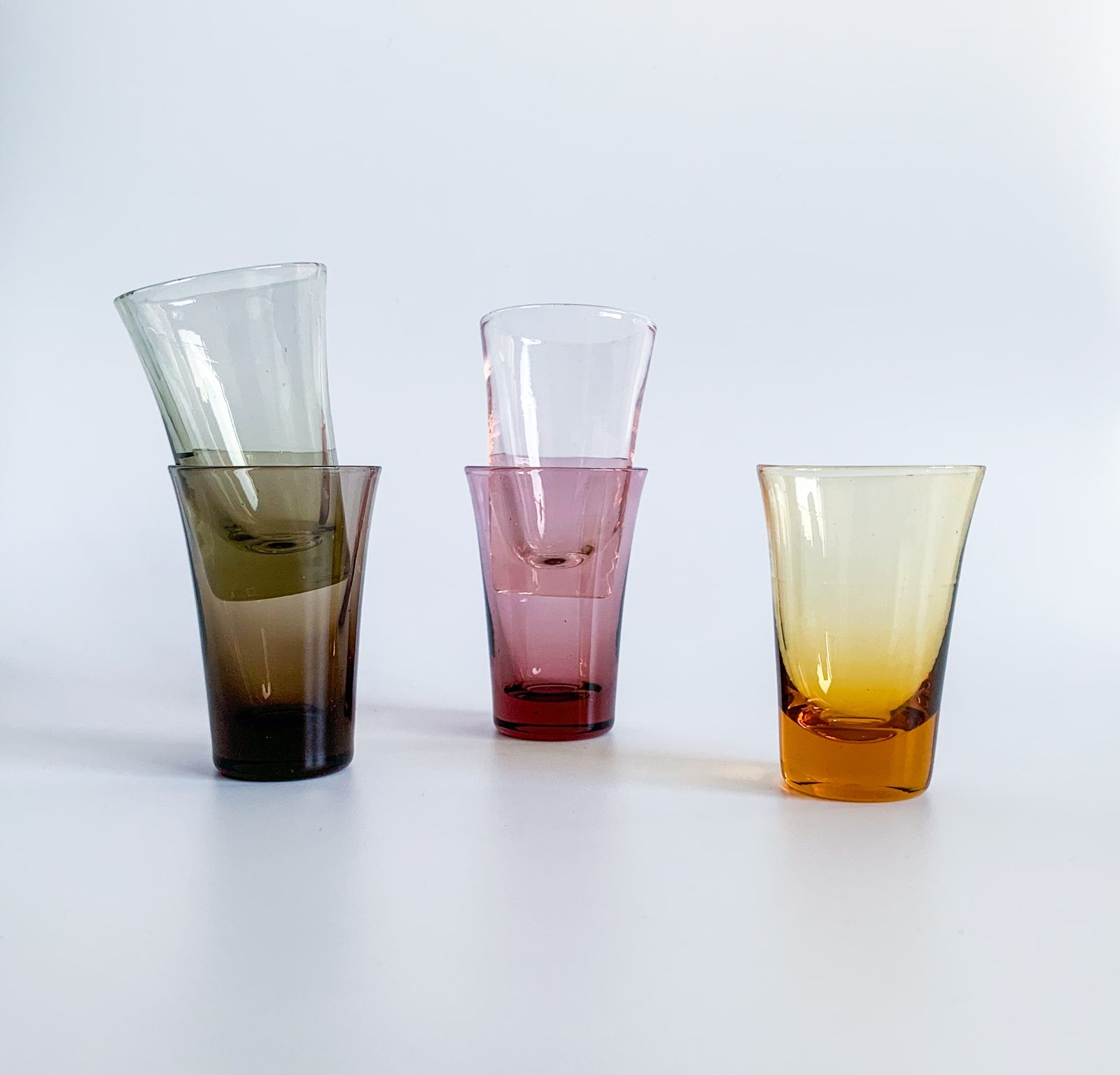 Cordial glasses vodka spirits liquor
