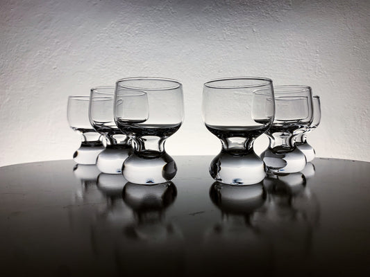 Riihimaen Lasi Nostalgia 6 Glasses by Erkki Siiroinen