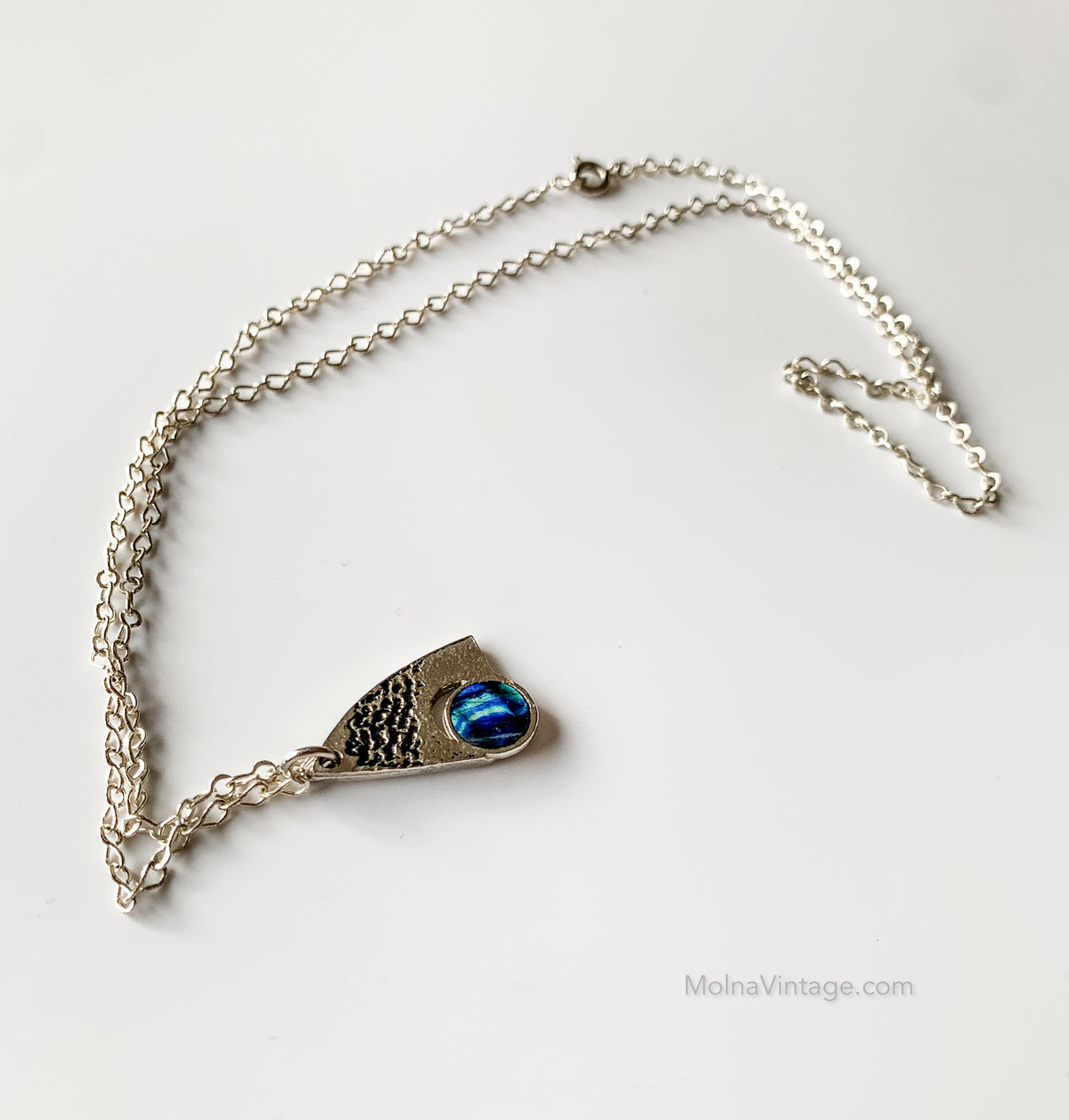 Spectrolite Pendant with Chain, Finland
