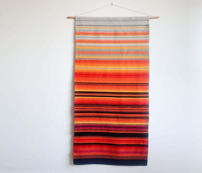 Lapland Raanu Wall Textile, Rug | Arctic Sunset Colors