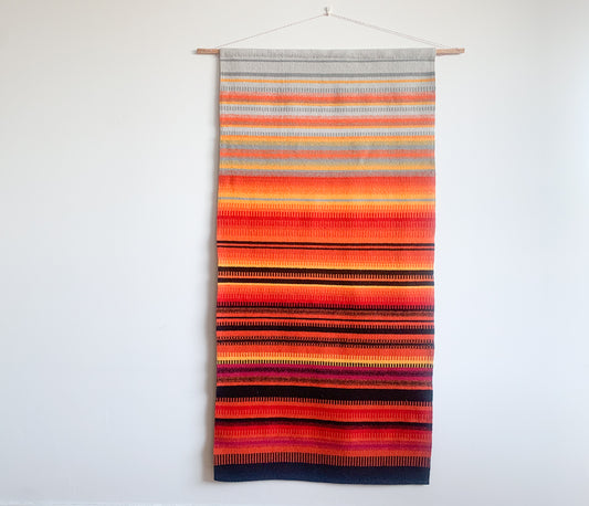 Lapland Raanu Wall Textile | Arctic Sunset Colors