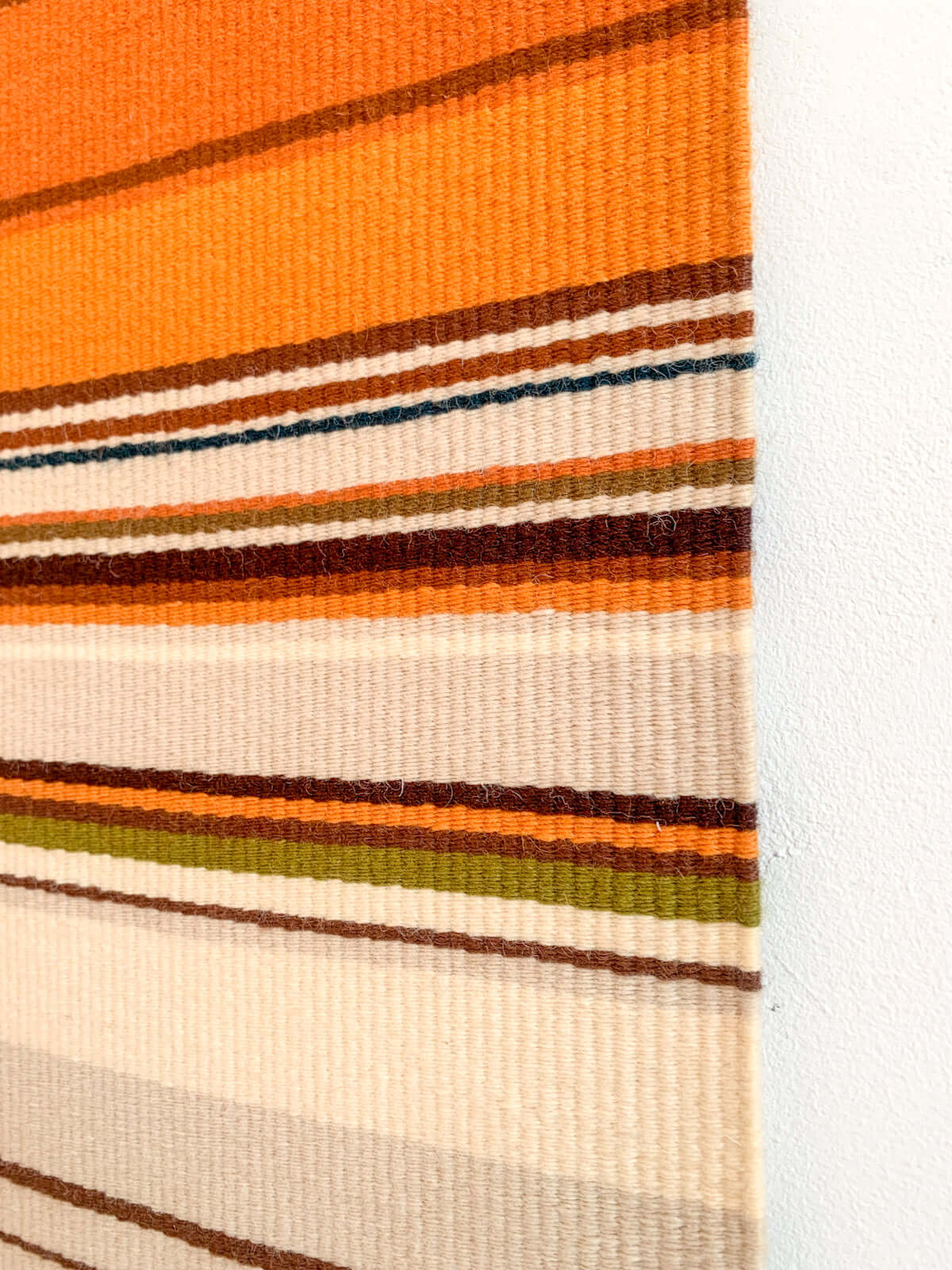 Vintage Tundra Lake Raanu | Finnish Wool Textile, 1970s