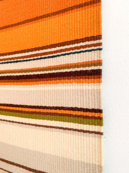 Vintage Tundra Lake Raanu | Finnish Wool Textile, 1970s