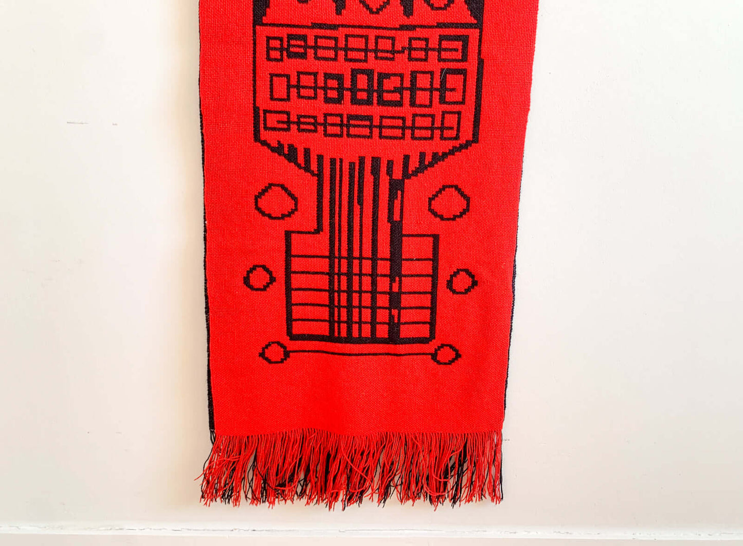 Finnish Modernist Wool Wall Textile | Double Sided, 1970s