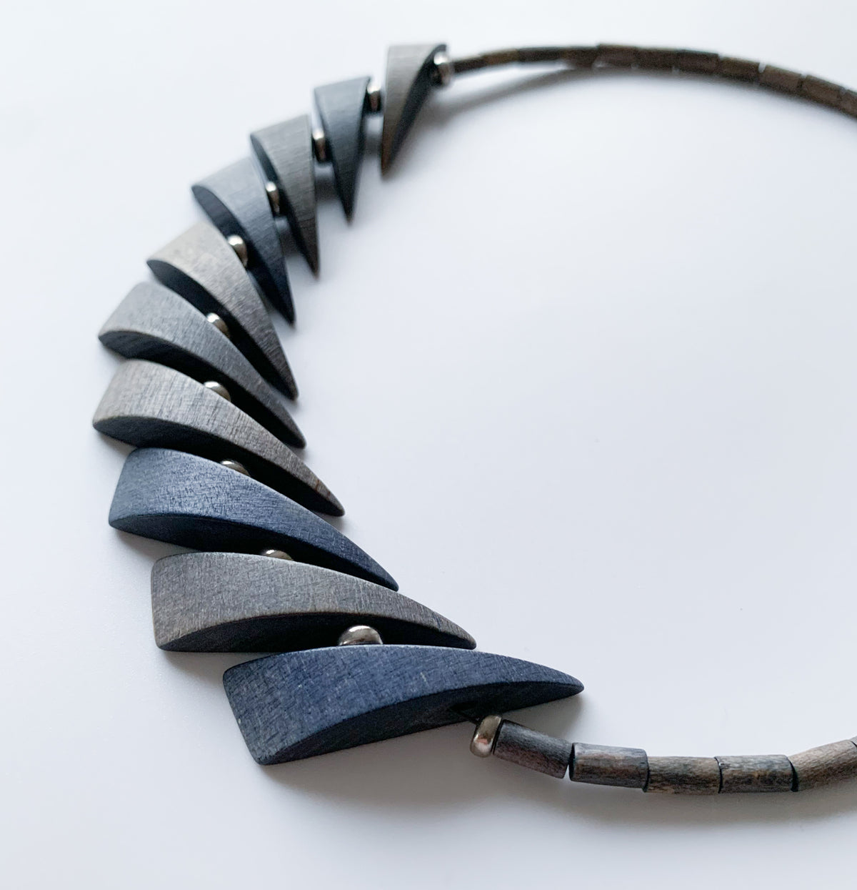 Wood necklace with angular pieces | Aarikka Finland