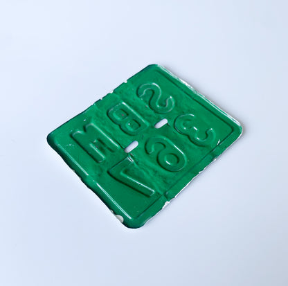 Vintage Moped License Plate, 1950s–1960s Finland