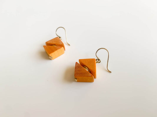 Scandinavian Design Jewelry Wood Textured