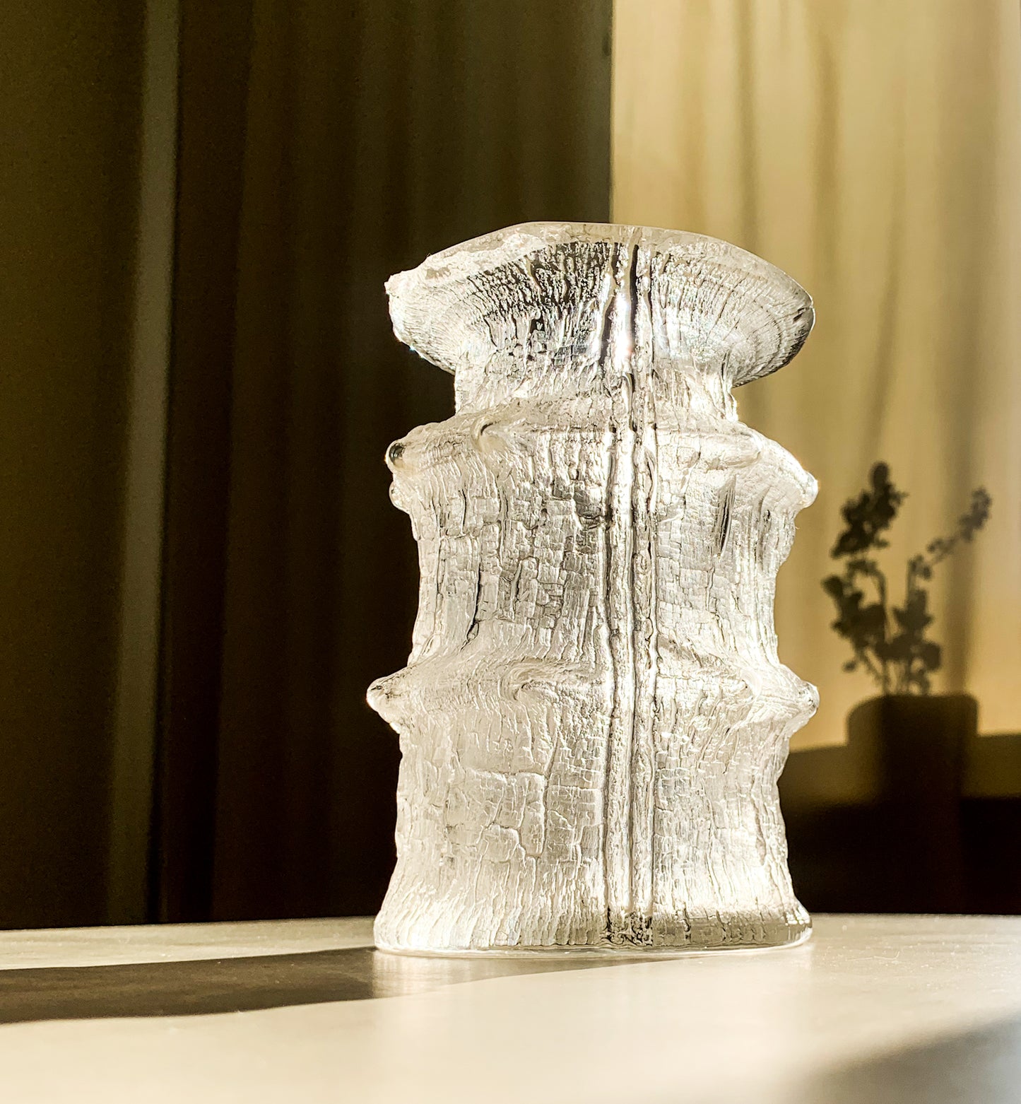 Timo Sarpaneva, Iittala Art Glass Vase Finlandia 3362 clear