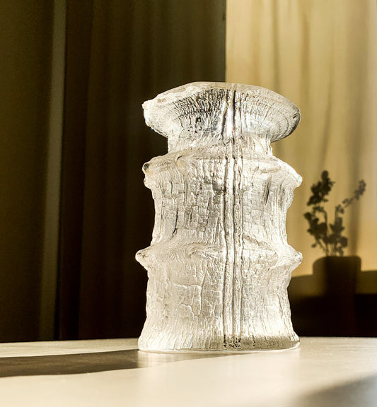 Timo Sarpaneva, Iittala Art Glass Vase Finlandia 3362 clear