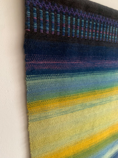 "Northern horizon" textile raanu | Taidekutomo Kota Finland