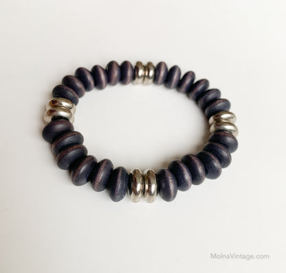 Deep violet wood bracelet | Aarikka Finland