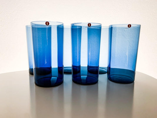 Full set glasses I-114 by Timo Sarpaneva, Iittala 1960s