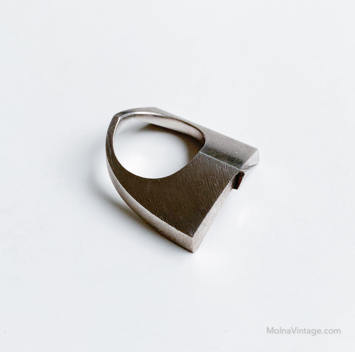 Origami Swedish silver ring