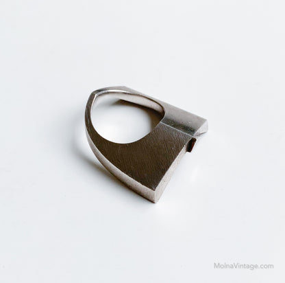 Origami Swedish silver ring