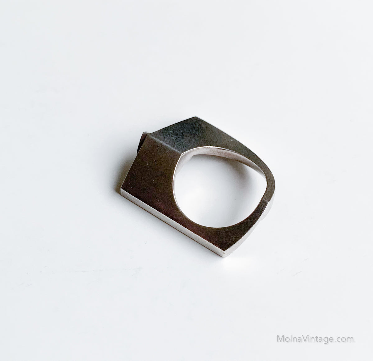 Origami Swedish silver ring
