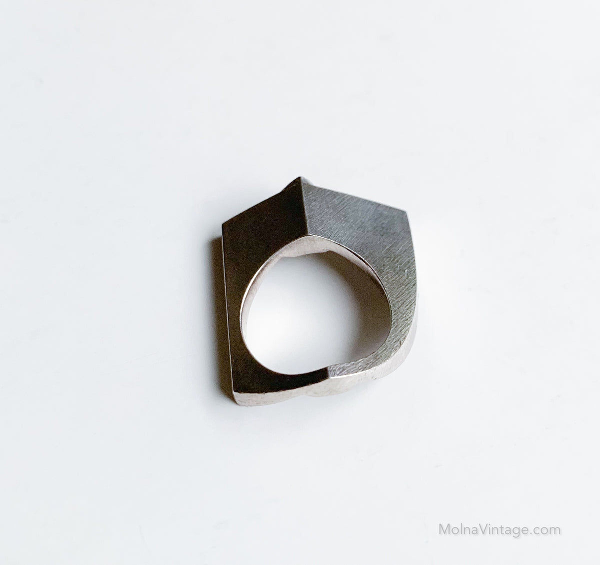 Origami Swedish silver ring