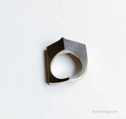 Origami Swedish silver ring