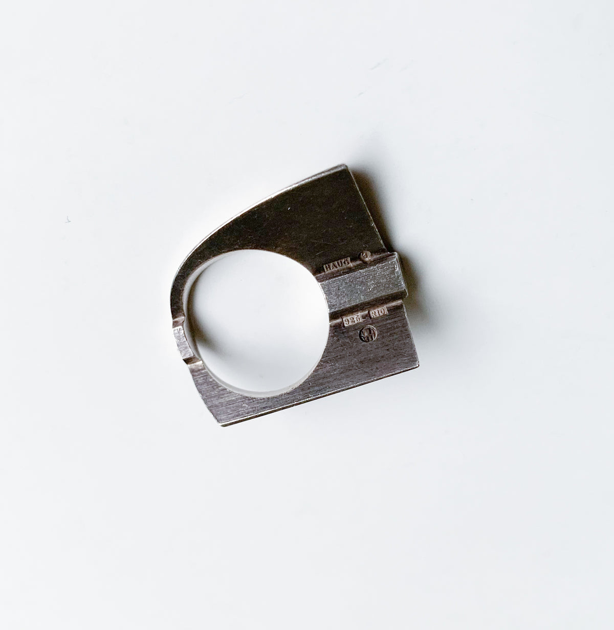 Origami Swedish silver ring