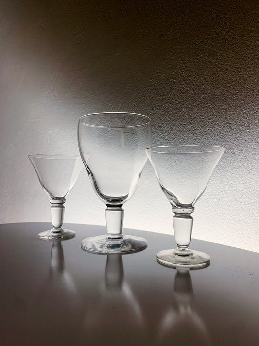 Henry Ericsson “H.E” 3 glasses set | Riihimäki, Finland 1920s