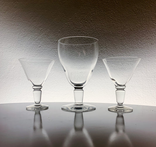 Henry Ericsson “H.E” 3 glasses set | Riihimäki, Finland 1920s