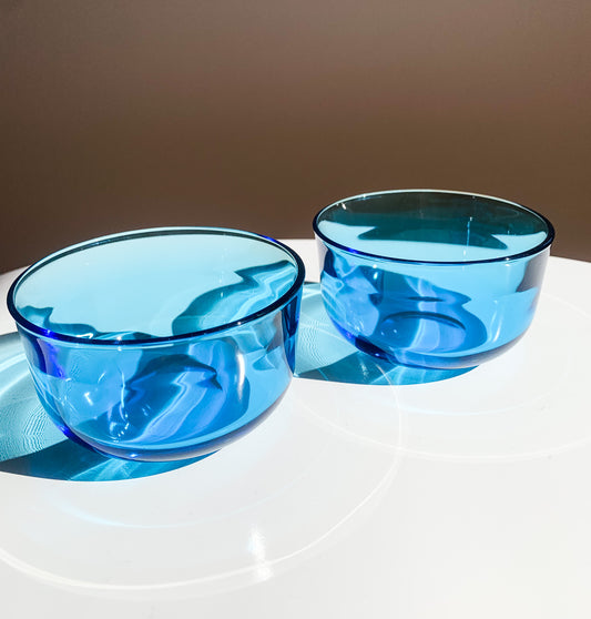 Kaj Franck | 2 Fasetti bowls, Nuutajärvi Finland