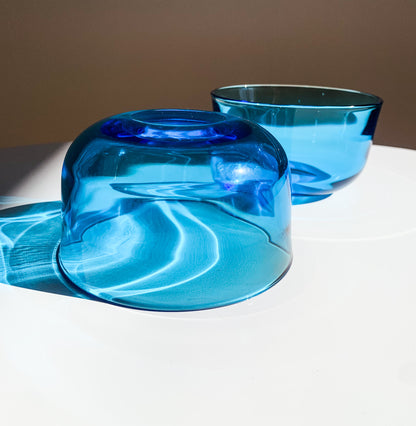 Kaj Franck | 2 Fasetti bowls, Nuutajärvi Finland