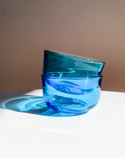 Kaj Franck | 2 Fasetti bowls, Nuutajärvi Finland