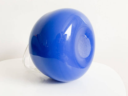 Nuutajarvi Rare Art Glass Basket, 1970s