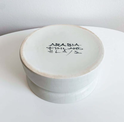 Hilkka Liisa Ahola Blue Rose bowl, hand-painted | Arabia Finland