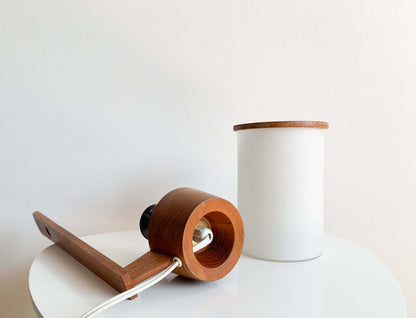 Rare Lival Oy wall teak lamp, Finland 1950s