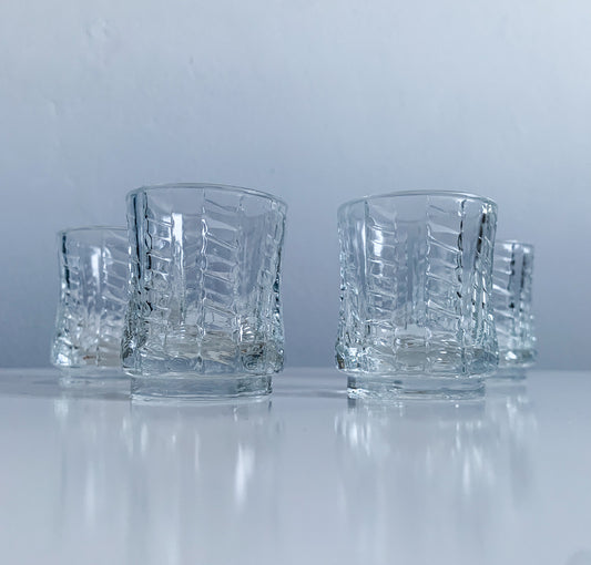 Eero Rislakki Katja | Crystal shot glasses set of 4, 1970s