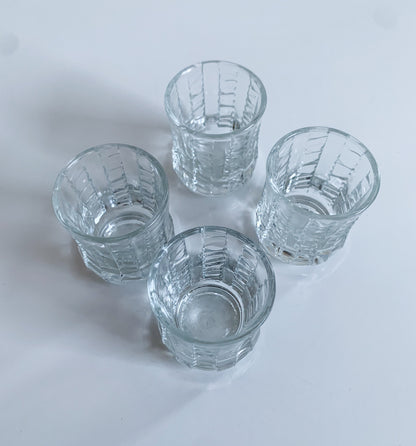 Eero Rislakki Katja | Crystal shot glasses set of 4, 1970s