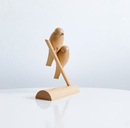 Aarikka Finland | Wooden bird pair sculpture