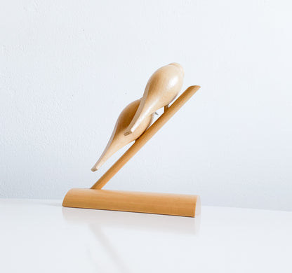 Aarikka Finland | Wooden bird pair sculpture