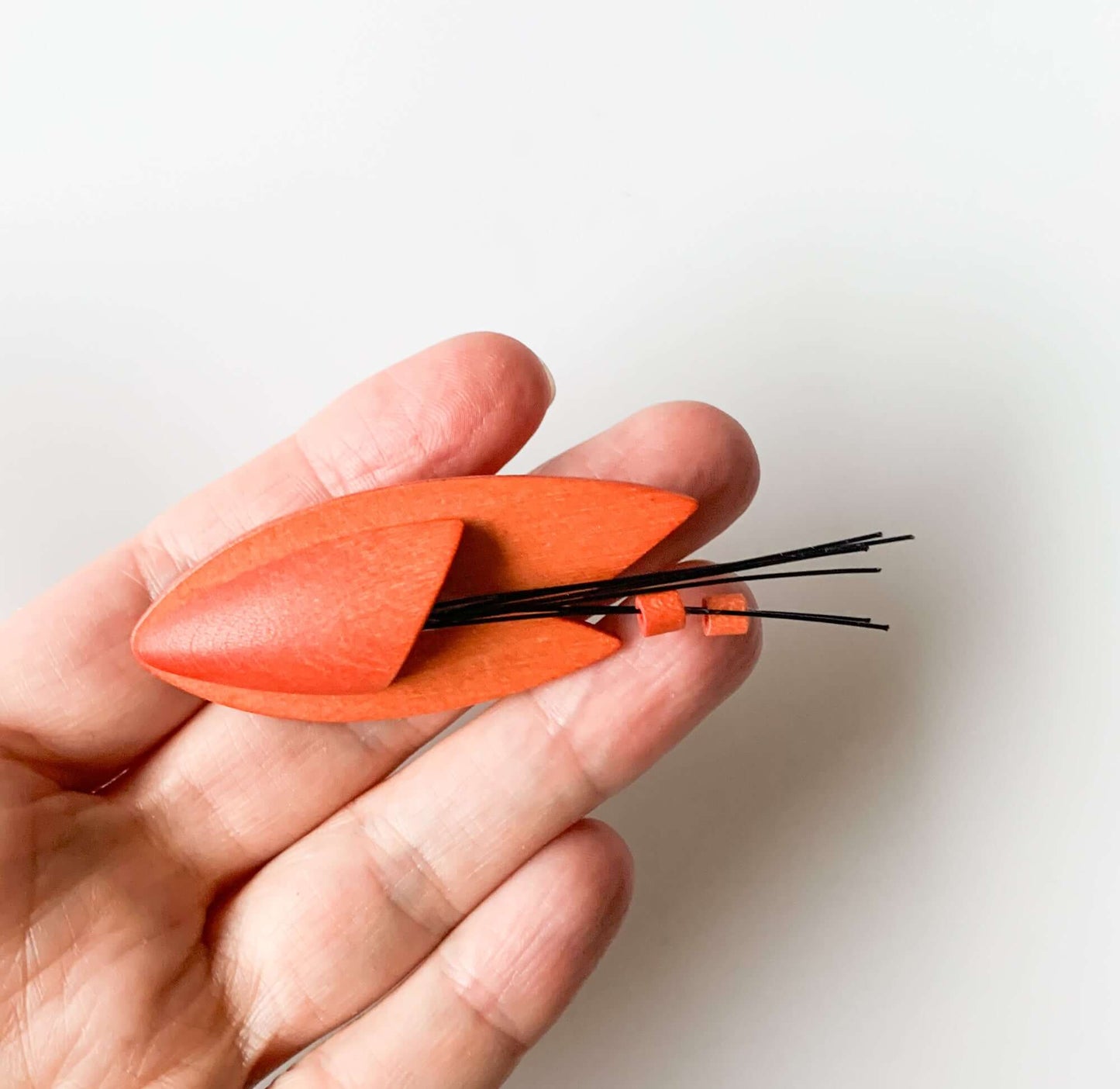 Aarikka Finland | Streamlined object in flight brooch