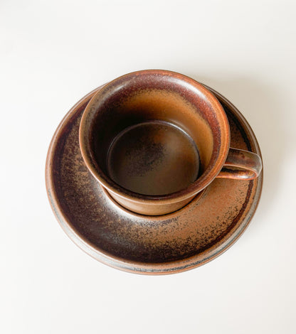 Arabia Finland | Ruska mocca coffee cup, stamped