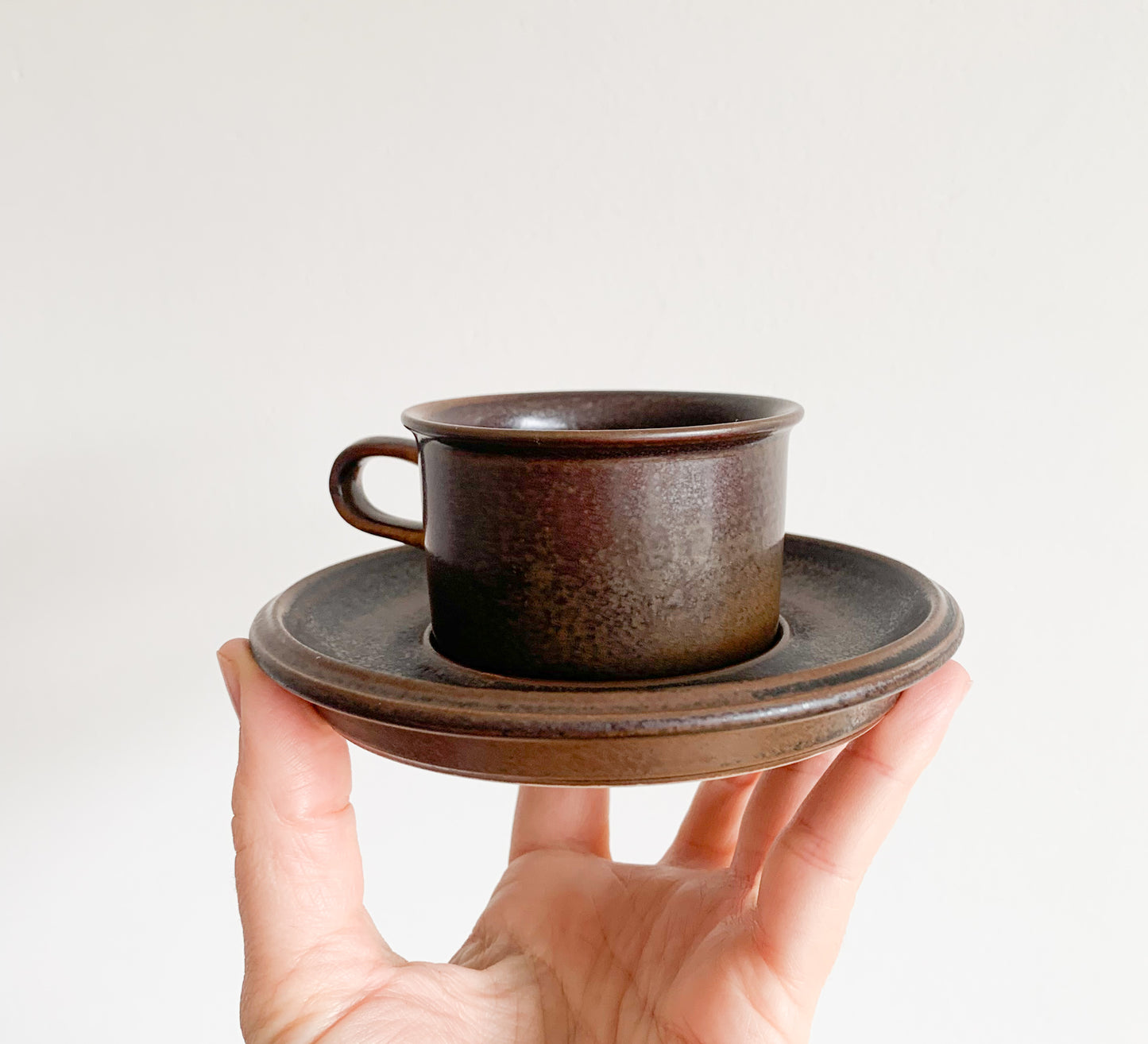 Arabia Finland | Ruska mocca coffee cup, stamped
