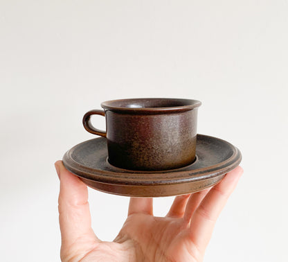 Arabia Finland | Ruska mocca coffee cup, stamped