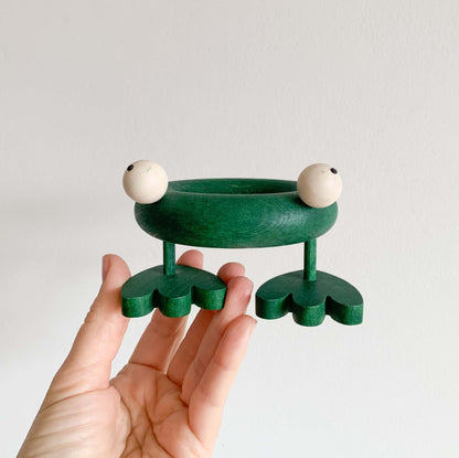 Aarikka Finnland | Froschfigur aus Holz, handgefertigt
