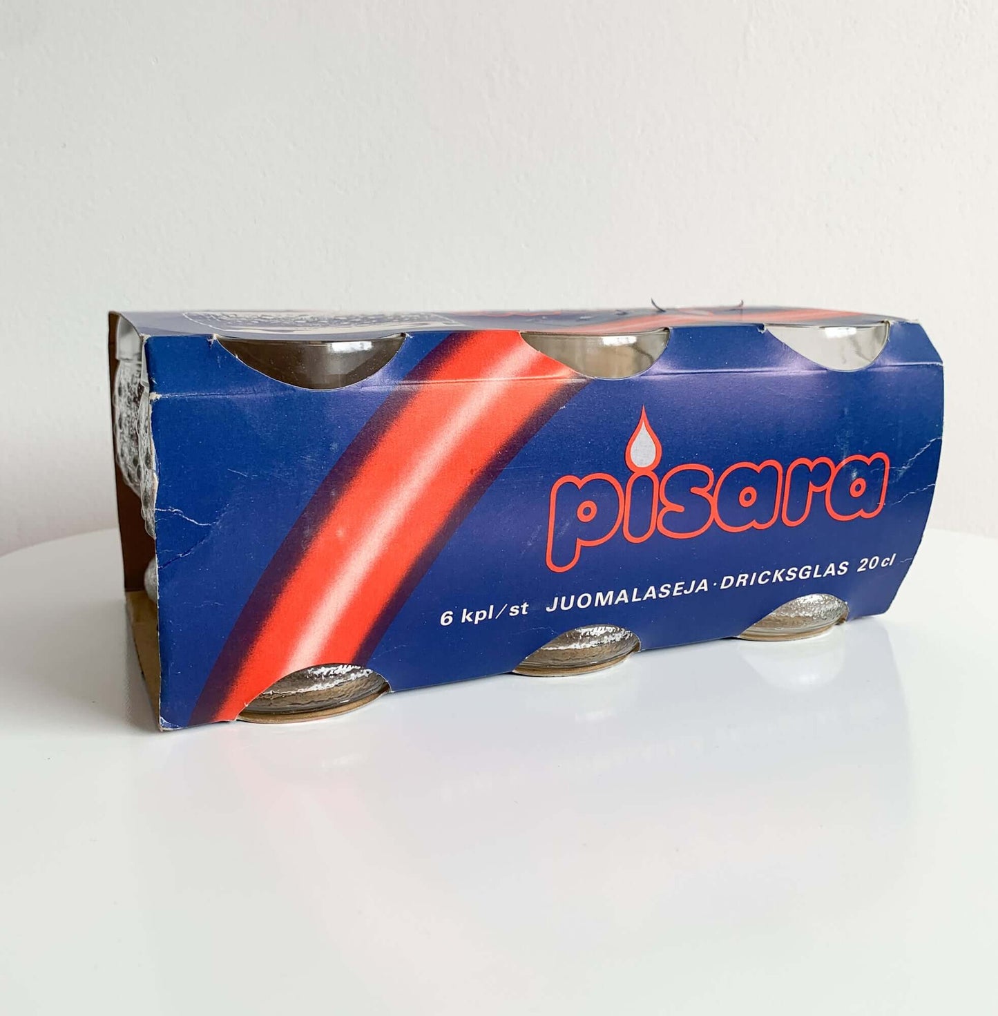 Riihimäen Lasi | Pisara glasses, set 6, original box